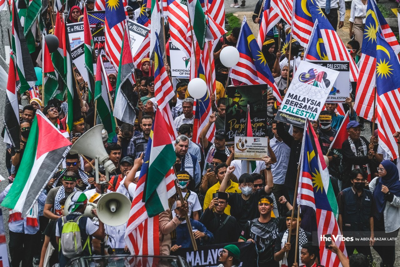 Himpunan solidariti ini disertai badan bukan kerajaan (NGO) termasuk Majlis Perundingan Pertubuhan Islam Malaysia (MAPIM)