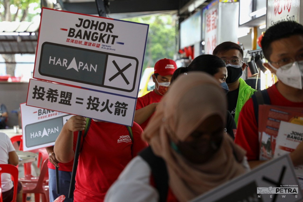 Johor Bangkit jadi slogan kempen Marina Ibrahim.