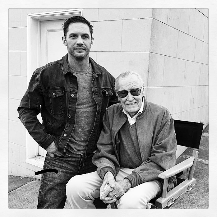 Tom Hardy (di sini bersama Stan Lee). Gambar: Instagram @tomhardy