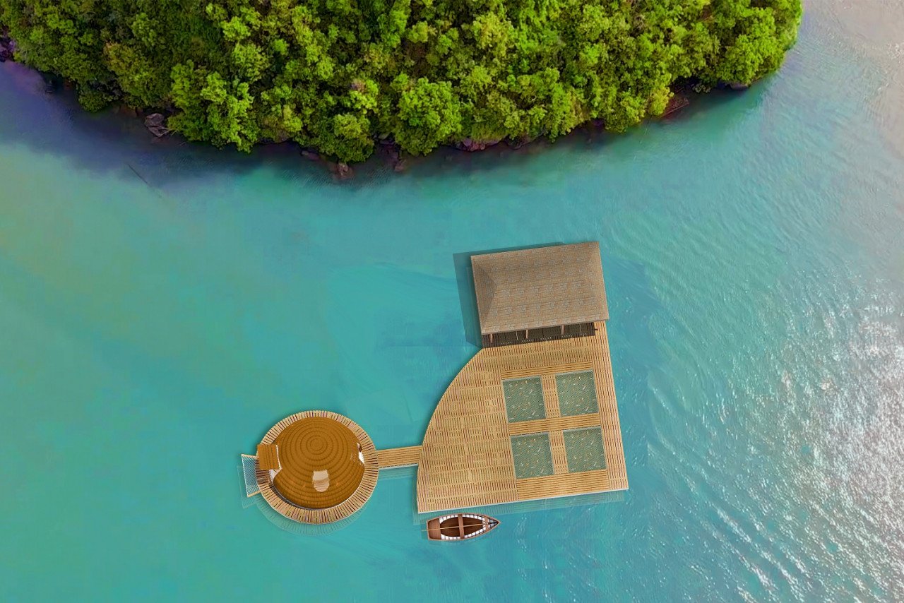 Konsep untuk reka bentuk ini memberikan suasana pengembaraan kepada tetamu, yang membolehkan mereka mengalami sepenuhnya perubahan cuaca, pasang surut air dan kitaran matahari sepertimana kelapa yang terapung di tengah laut