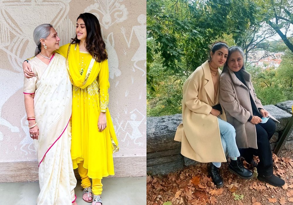 Jaya Bachchan mempunyai hubungan yang akrab dengan cucunya, Navya.