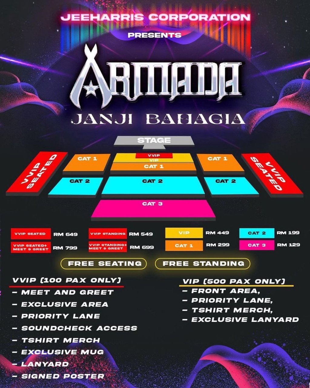 Armada Band dijadualkan mengadakan konsert pada 4 November hadapan, di Pusat Konvensyen Antarabangsa Sabah (SICC).