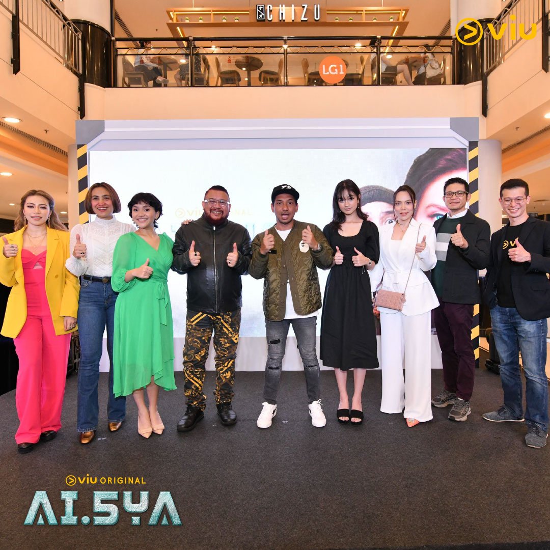 Para pelakon drama 'A.I.5YA'  di majlis sidang media baru-baru ini - Gambar Fail
