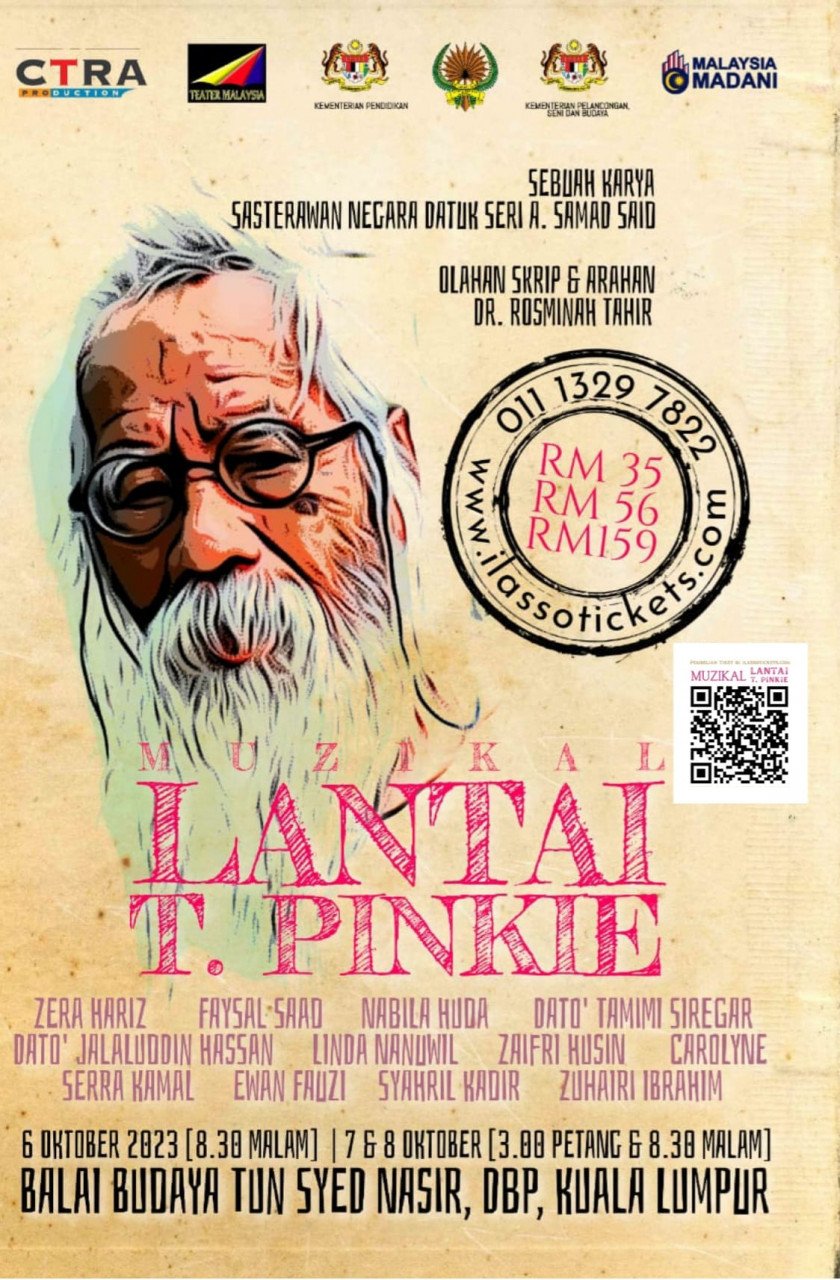 Poster teater muzikal Lantai T. Pinkie