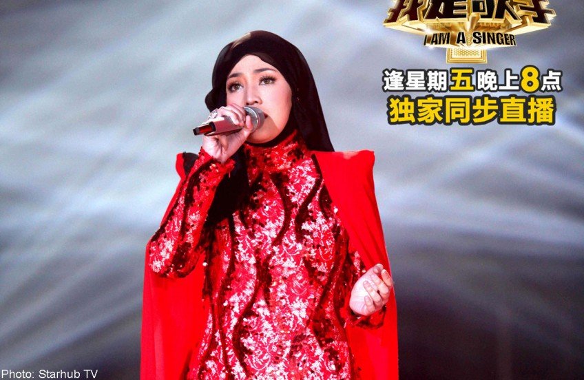 Shila Amzah ketika menyertai program I Am A Singer di China