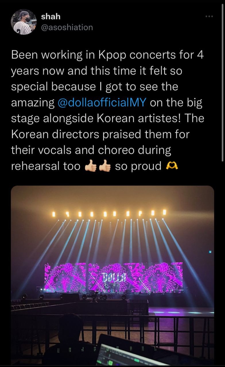 Dolla mendedahkan penampilan sulung mereka di pentas acara muzik festival K-Pop, Seen Festival telah mendapat pujian daripada penggiat muzik Korea Selatan. 