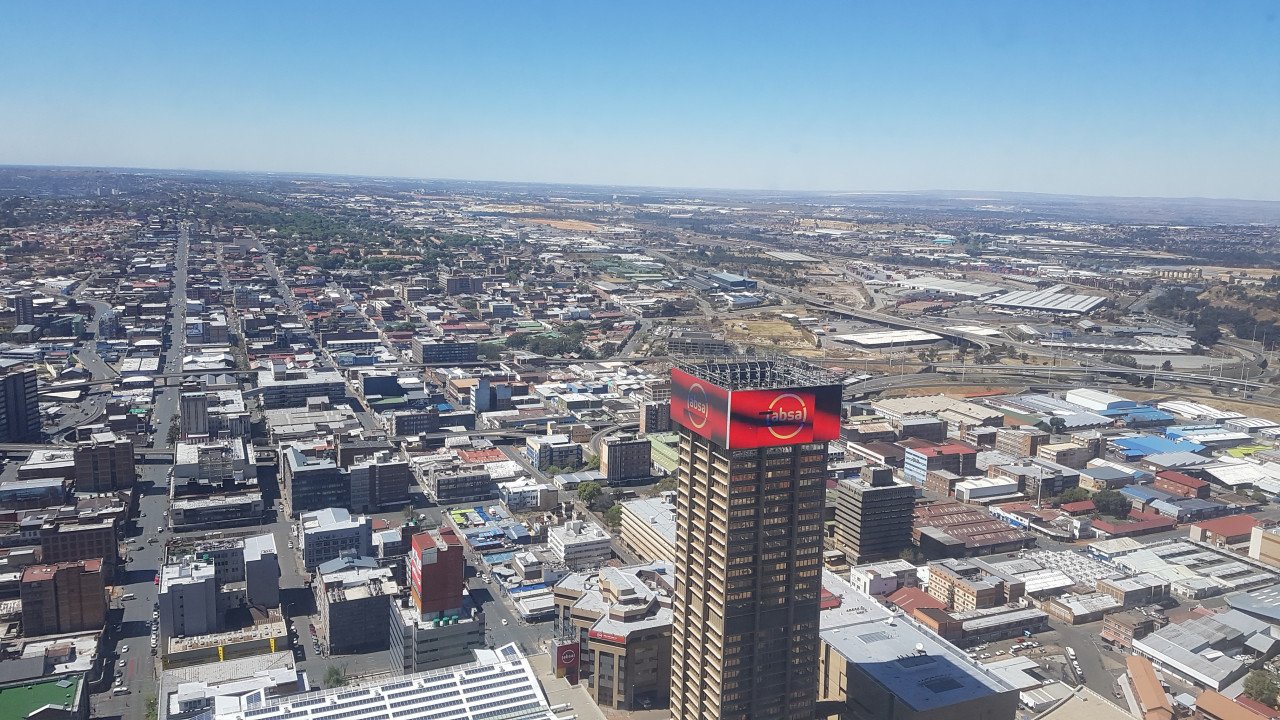 Pemandangan Johannesburg dari bangunan Carlton