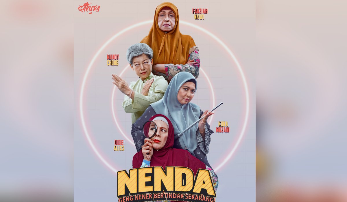 Fauziah Nawi, Mandy Chong, Kuna Muzani dan Didie Alias merupakan pelakon utama Nenda.