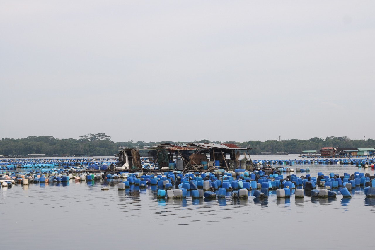 Kebanyakan penduduk bekerja sebagai nelayan, mengendalikan "kelong" (platform) kupang, atau menyewa tanah kepada orang luar yang mengendalikan restoran makanan laut - Gambar oleh Arjun Mohanakrishnan