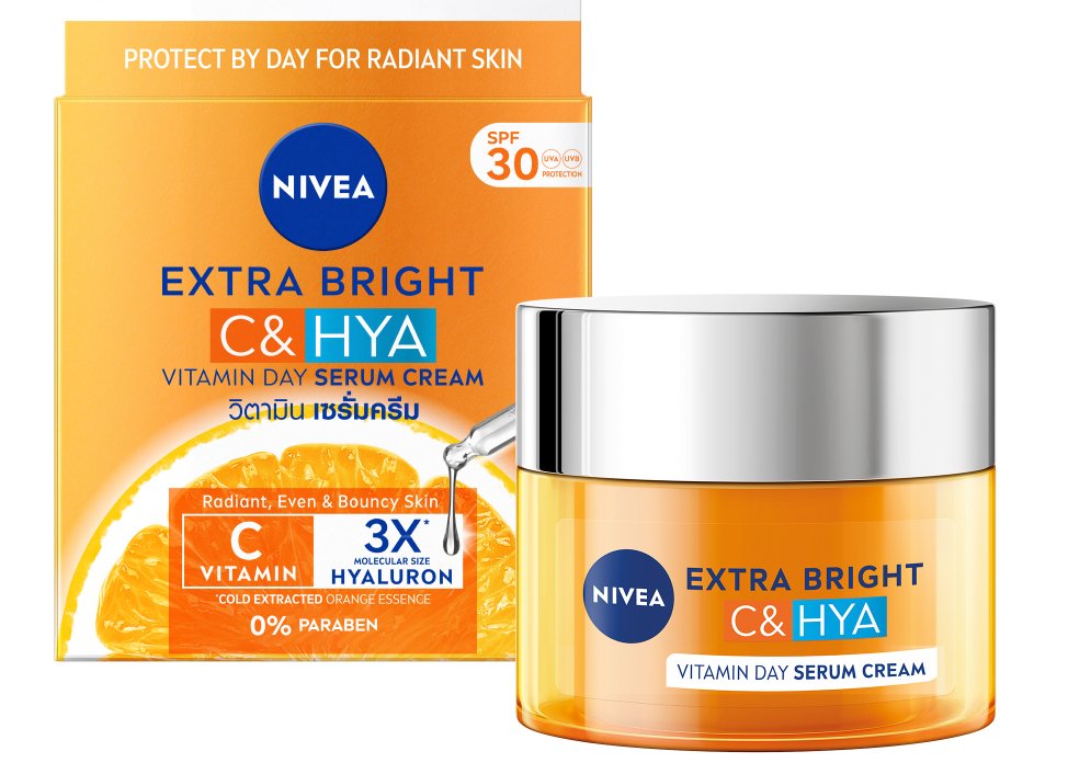 NIVEA Extra Bright C&HYA mampu menjadikan kulit lebih berseri, anjal dan sihat - gambar NIVEA
