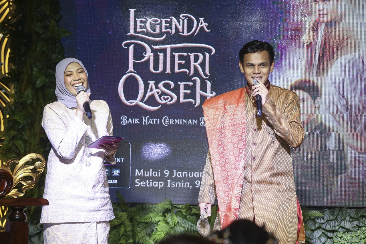 Yusry di majlis pelancaran drama bersiri ‘Legenda Puteri Qaseh’. Gambar oleh Azrul Rafie