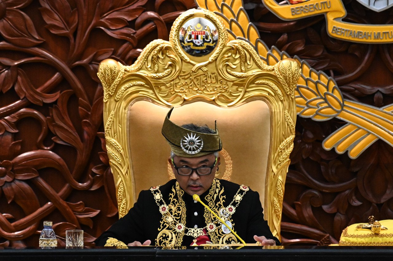 Al-Sultan Abdullah mengimbau bahawa baginda adalah satu-satunya Yang di-Pertuan Agong yang diberi peluang memerintah negara di bawah empat Perdana Menteri dan Kabinet berbeza sejak menaiki takhta pada 31 Januari 2019 - Gambar Japen