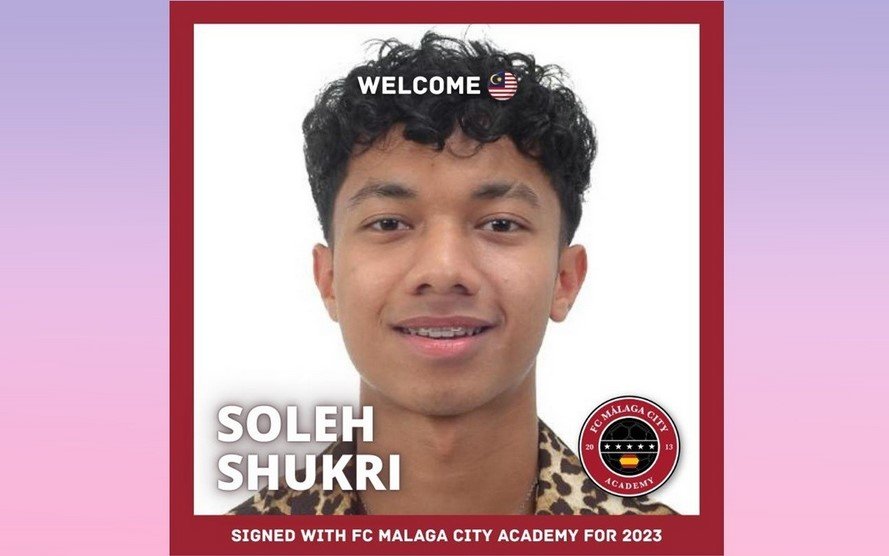 Muhammad Soleh, 17, mendapat tawaran menyertai Akademi Malaga City FC bulan lalu selepas video memaparkan gaya permainannya menarik minat Ketua Analisis Prestasi dan Perekrutan akademi berkenaan - Gambar Fail